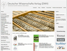 Tablet Screenshot of dwv-net.de